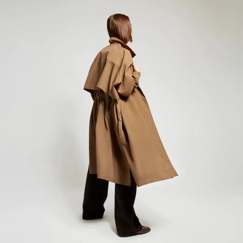 Trench-coat imperméable Fudoon unisexe respirant à taille réglable