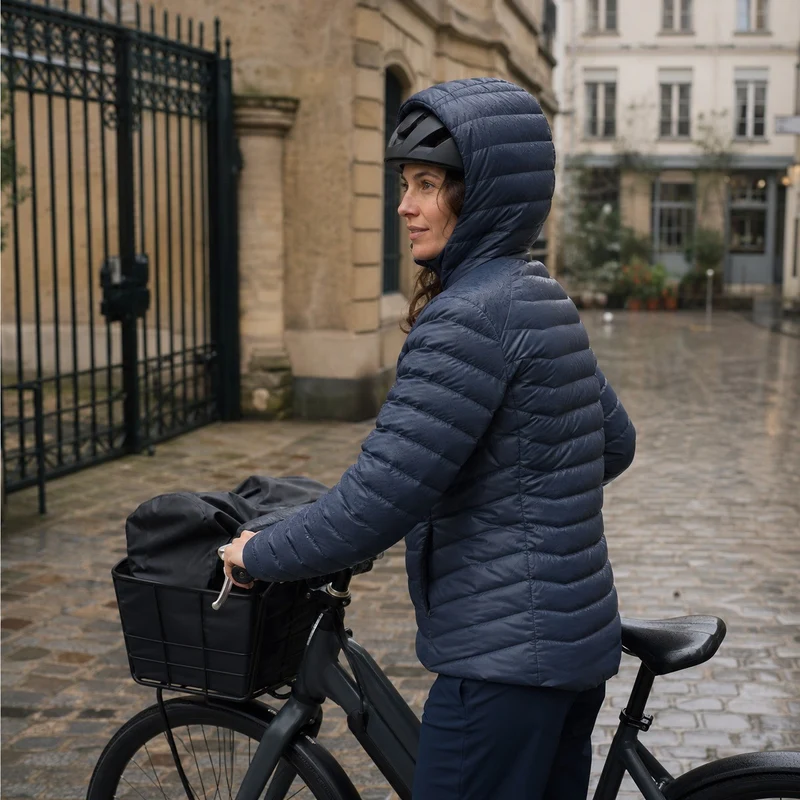 Doudoune femme Millet Evole Light 700HD bleue, légère et compressible
