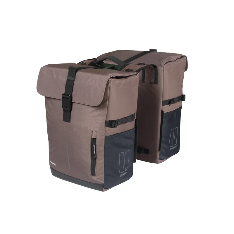 Sacoche double avec fixation universelle pour porte-bagages Basil Move 2 x 15L