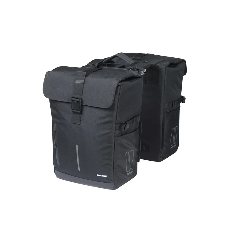 Sacoche double avec fixation universelle pour porte-bagages Basil Move 2 x 15L