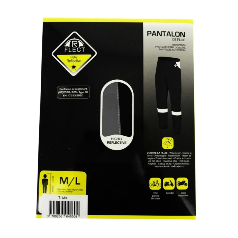 Pantalon de pluie haute visibilité pour cycliste R FLECT