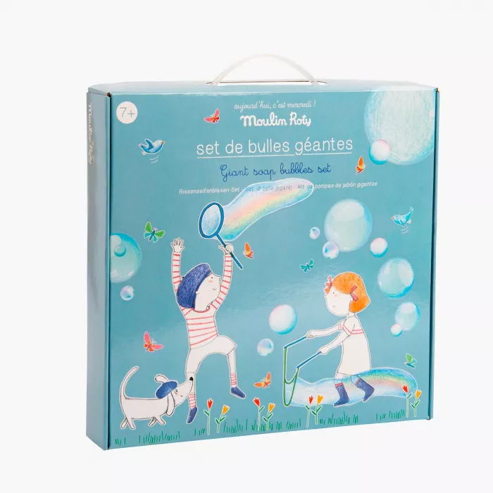 Moulin roty - Aujourd'hui c'est mercredi - Set de bulles géantes - 4 ans+