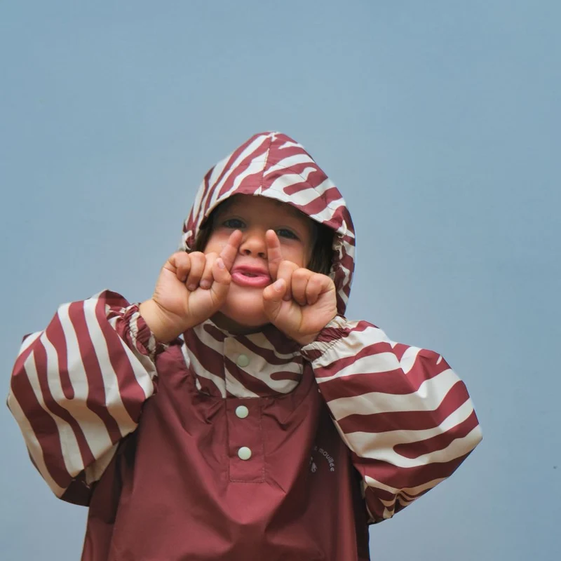 Poncho de pluie Poule Party adulte ou enfant Chocolate Zebra