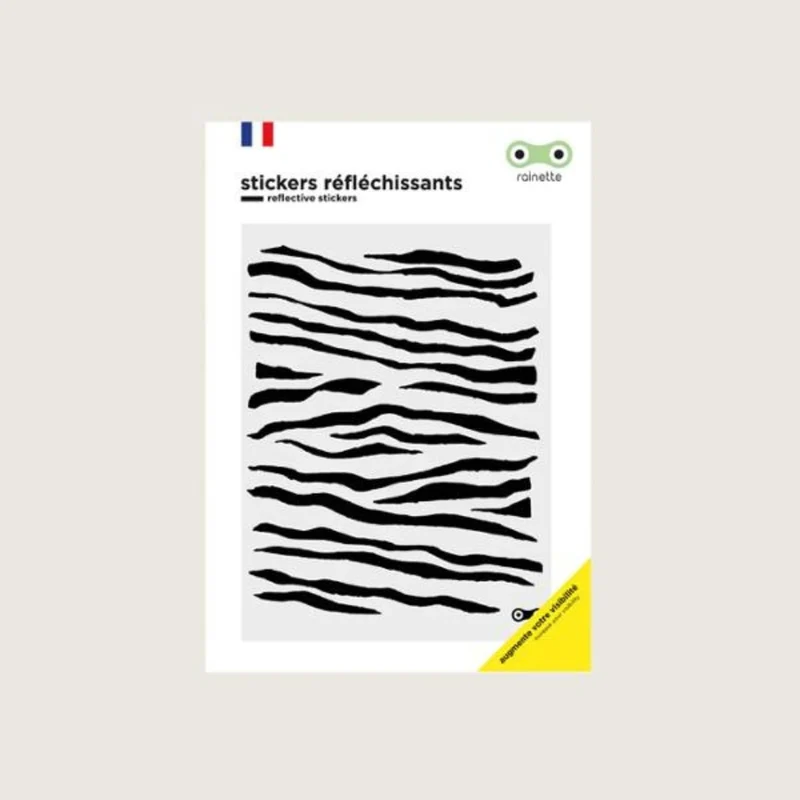 Stickers réfléchissants pour vélo et casque Rainette - animaux, fun, & food