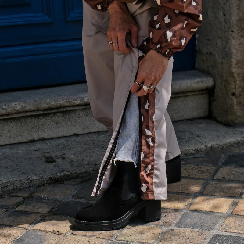 Pantalon de pluie vélo Poule Party adulte Léopard