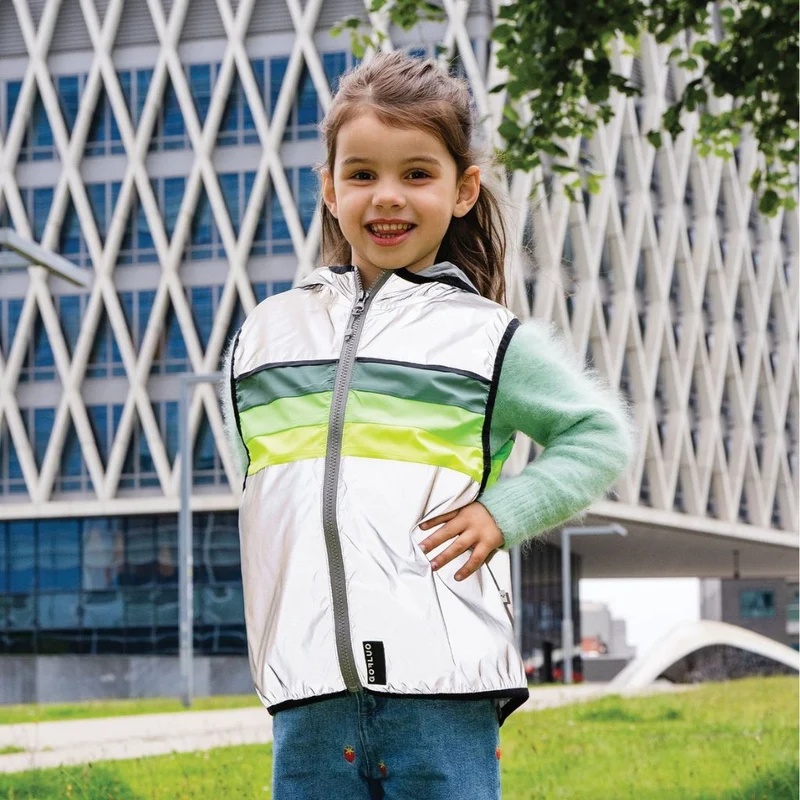 Gilet vélo réfléchissant enfant GoFluo North