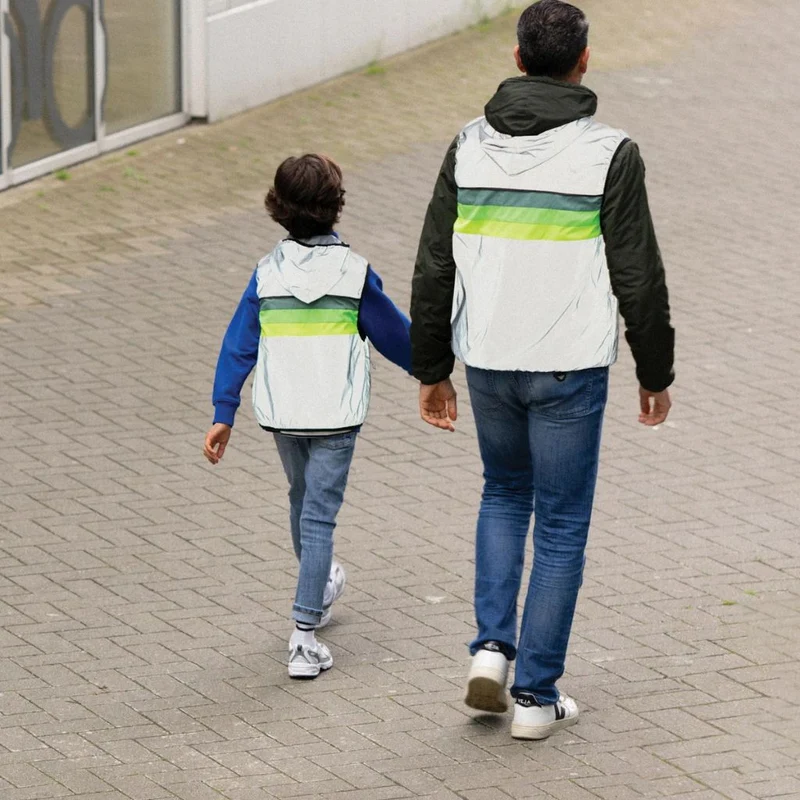 Gilet vélo réfléchissant enfant GoFluo North
