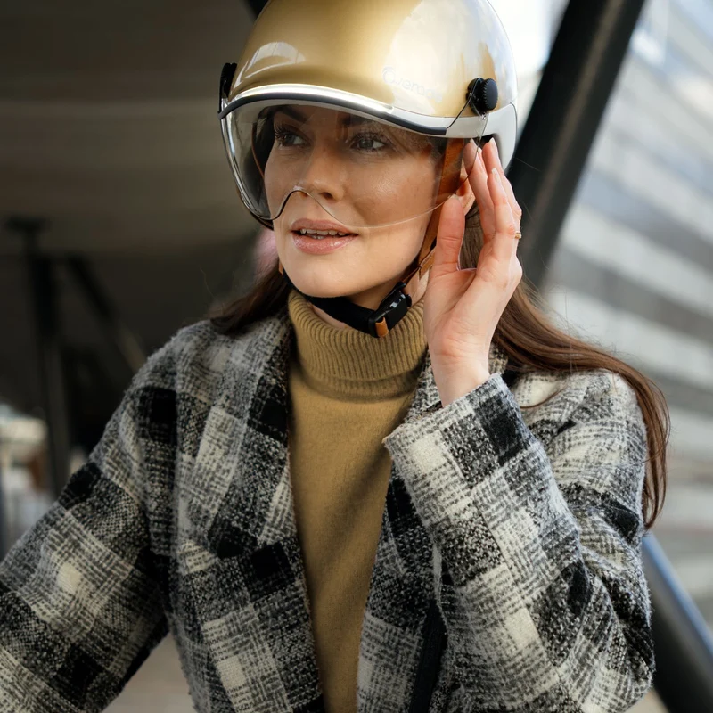 Casque vélo à visière lumineux avec clignotants Overade Life