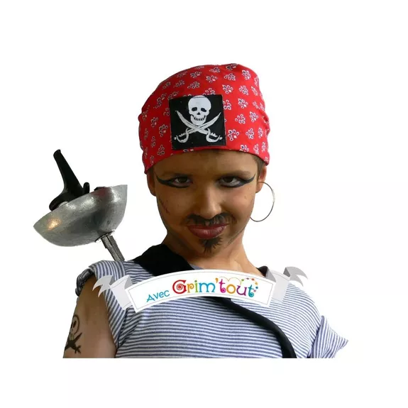 Palette de Maquillage de Fête 4 couleurs x 4 ml - pirate - carnaval - Grim'tout - 2 ans+