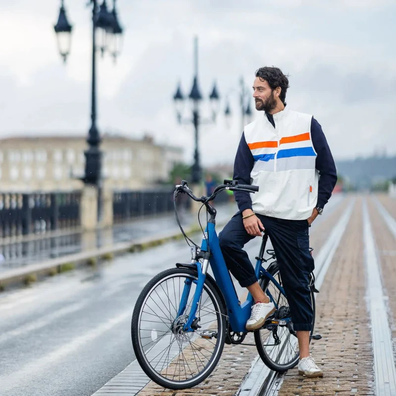 Gilet réfléchissant imperméable Le Temps des Grenouilles