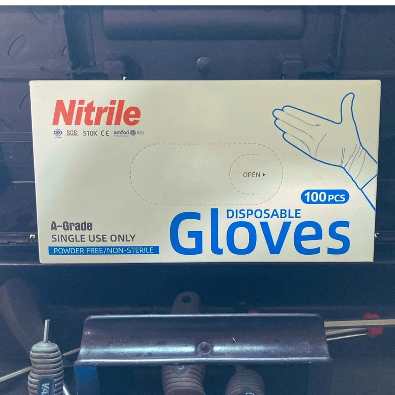 Boite de 100 Gants Atelier en Nitrile