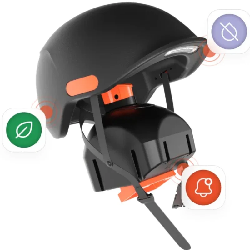 Kit casque vélo embarqué avec socle antivol Unicity OBH