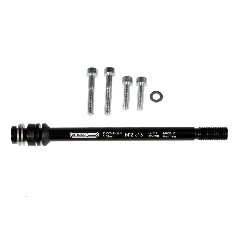 Axe traversant M6 Ortlieb pour montage porte-bagages