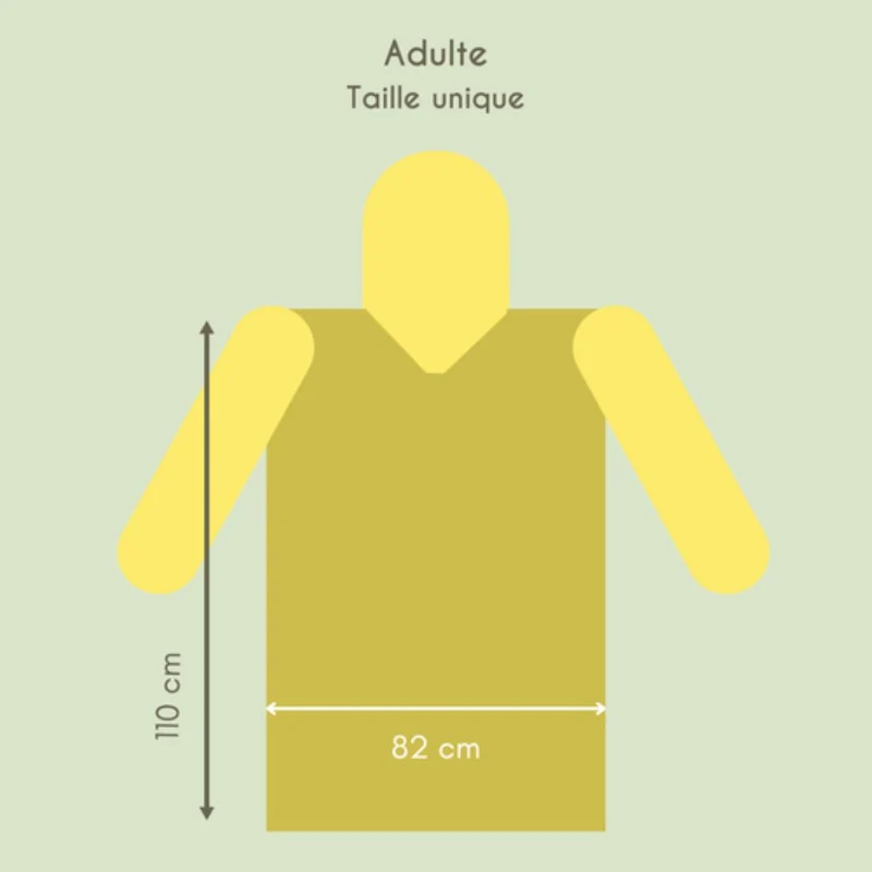Poncho de pluie Poule Party adulte ou enfant Ash Blue