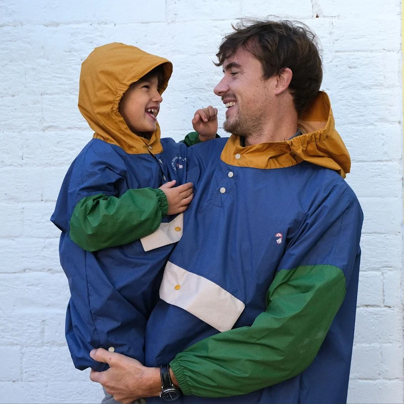 Poncho de pluie Poule Party adulte ou enfant Ash Blue