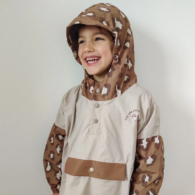 Poncho de pluie Léopard Poule Party adulte ou enfant