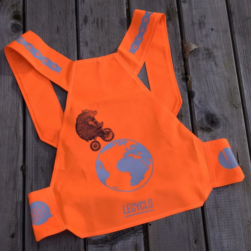 gilet fluo vélo kid Vasi Lzocel Vasimimile