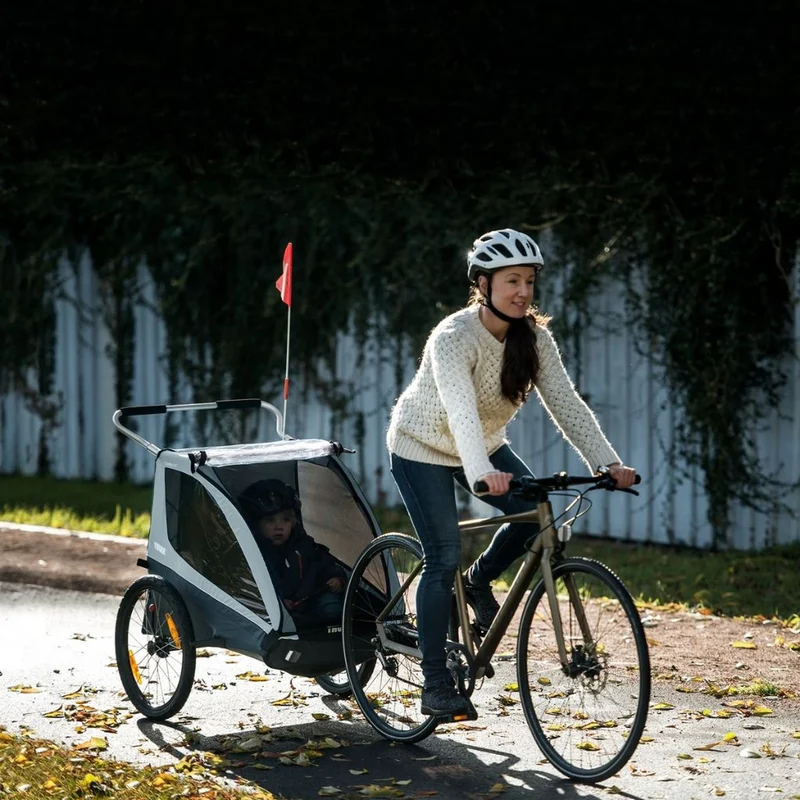 Remorque poussette 2 enfants pour vélo Thule Coaster XT