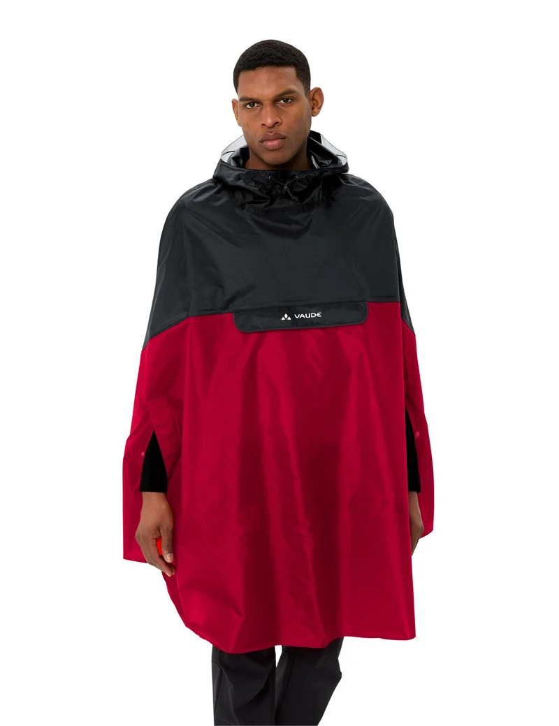 Poncho cycliste jaune avec visières latérales Covero II Vaude