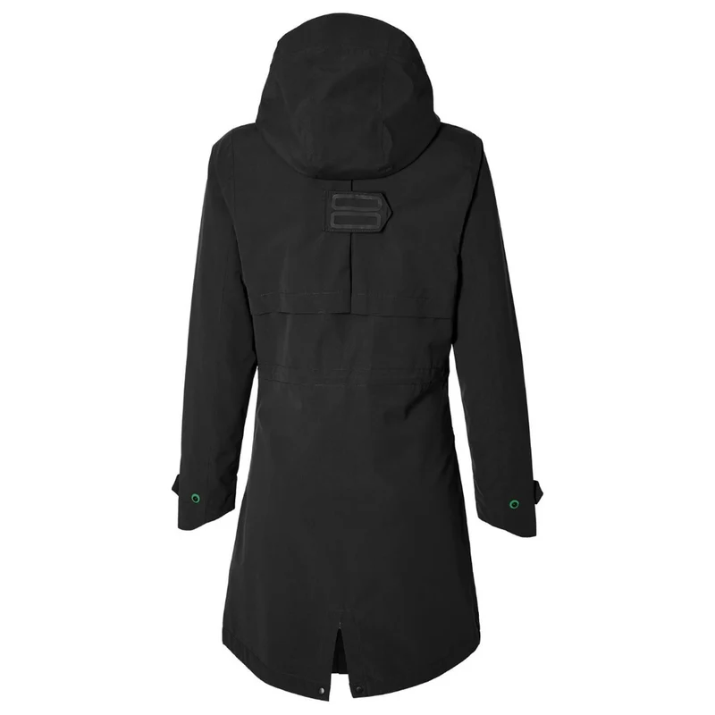 Parka pluie chaud et élégant noir pour femmes Mosse Basil