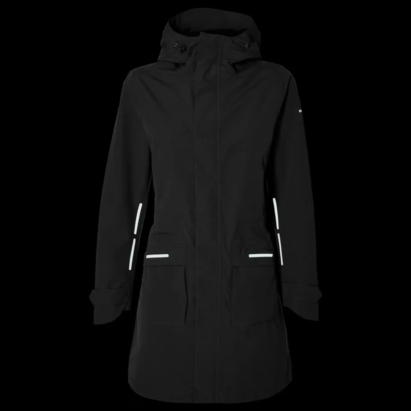 Parka pluie chaud et élégant noir pour femmes Mosse Basil