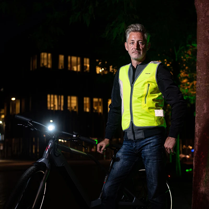 Gilet jaune avec éclairage arrière intégré Tegra eBike Wowow