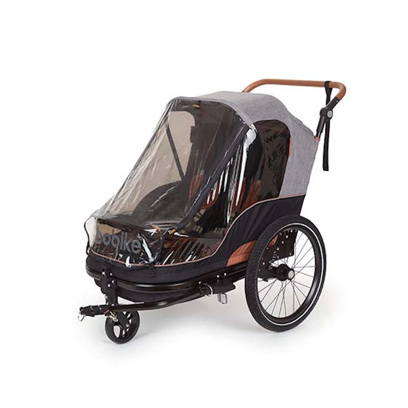 Remorque vélo enfants 2 places 2 en 1 avec kit piéton Bobike