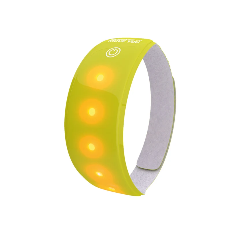 Brassard lumineux de sécurité pour cycliste avec 5 LED rouges Wowow