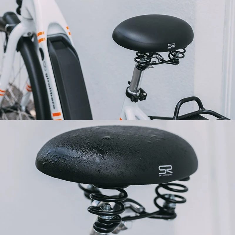 Selle sans bec en gel pour vélo femme Rok Selle Royal à ressorts