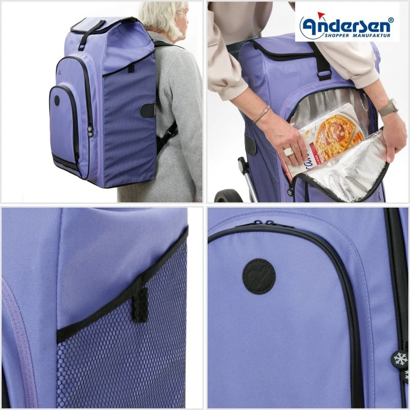 Caddie vélo Andersen Royal Plus + sac isotherme Hydro 62L