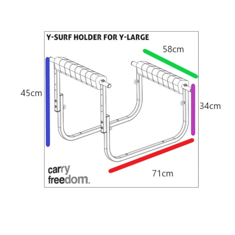 Support Y-surf pour remorque vélo Y-Frame