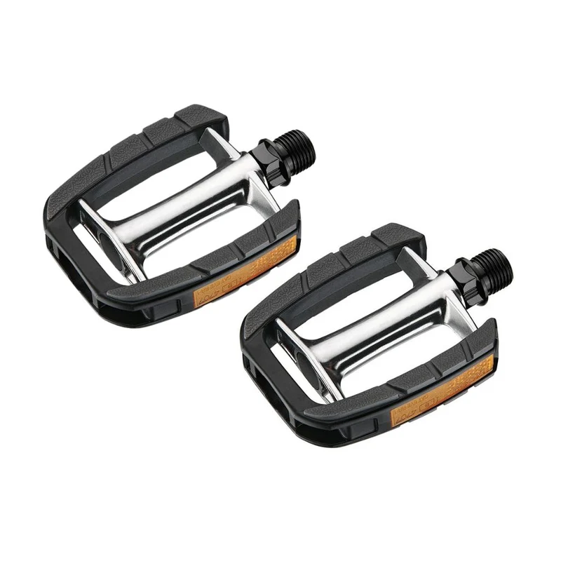 Pédales vélo de ville anti-dérapantes axe Boron 7 mm - la paire