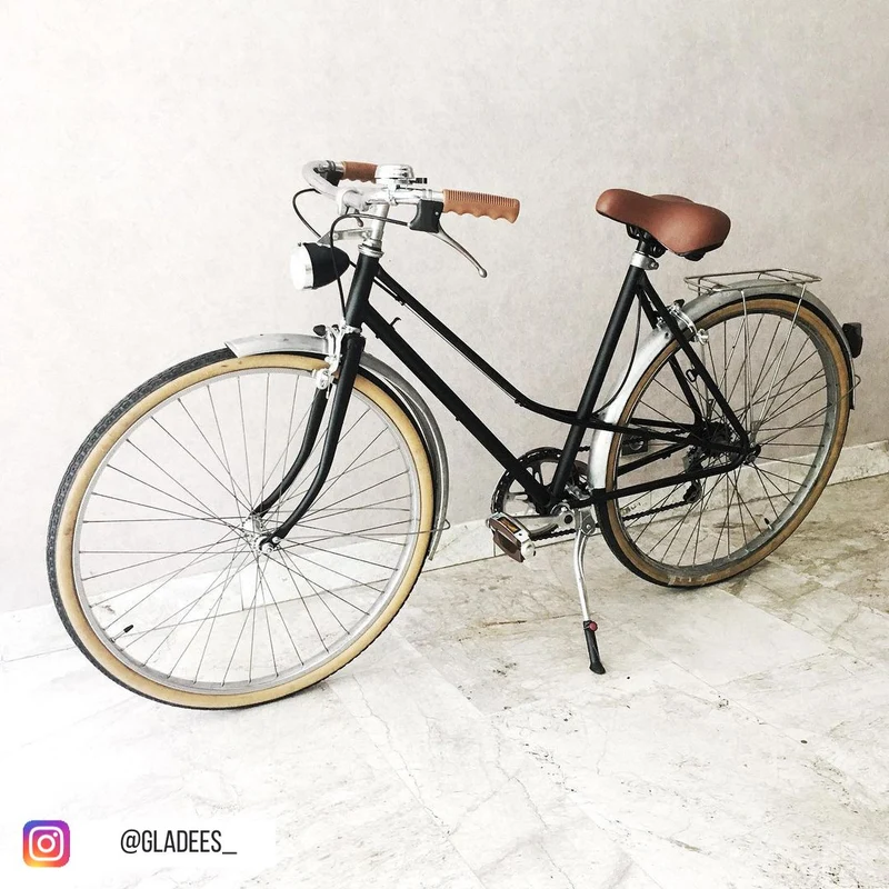 Feu avant vélo vintage sur fourche 3 LEDs