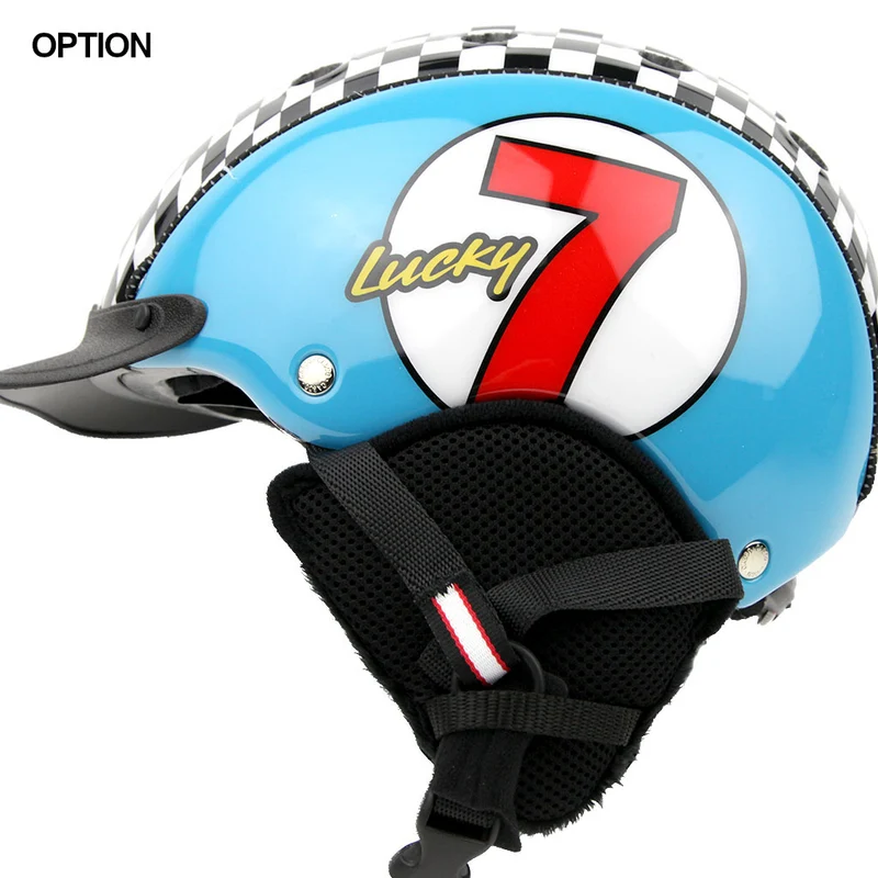 Casque enfant cyclisme et ski - Mini 2 Luck 7 bleu Casco